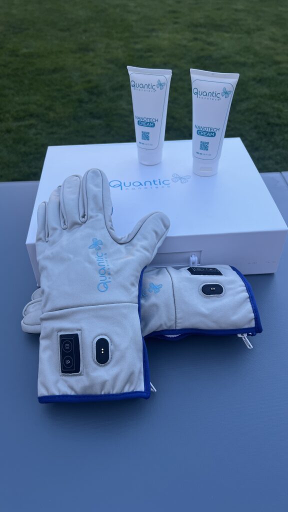 Guantes Quantic y rodillera K0 para soporte articular y protección. Pack completo para cuidado y rec.